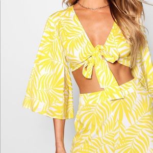 Tie Top and Wide Leg Co-ord